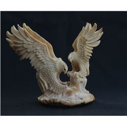 Hand carved mamma Eagle & baby Eagle Carving