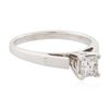 Image 2 : 14KT White Gold 0.54 ctw Princess Cut Diamond Solitaire Ring
