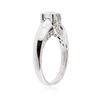 Image 3 : 14KT White Gold 0.47 ctw Diamond Ring