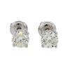 Image 1 : 14KT White Gold 0.98 ctw Diamond Solitaire Earrings