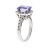 Image 3 : 14KT White Gold 2.05 ctw Tanzanite and Diamond Ring