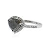 Image 2 : 14KT White Gold 3.07 ctw Black Diamond Ring