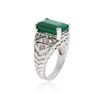 Image 3 : 14KT White Gold 5.26 ctw Emerald and Diamond Ring