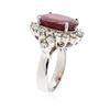 Image 3 : 14KT White Gold 11.87 ctw Ruby and Diamond Ring