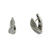 Image 2 : 18KT White Gold 1.11 ctw Diamond Earrings