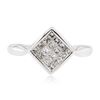 Image 1 : 14KT White Gold 0.60 ctw Diamond Ring