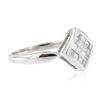 Image 2 : 14KT White Gold 0.60 ctw Diamond Ring