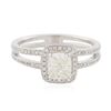 Image 1 : 14KT White Gold 1.12 ctw Diamond Ring