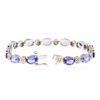 Image 3 : 14KT White Gold 17.16 ctw Tanzanite and Diamond Bracelet