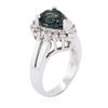 Image 3 : 14KT White Gold 3.26 ctw Tourmaline and Diamond Ring