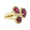 Image 2 : 14KT Yellow Gold 7.81 ctw Ruby and Diamond Ring