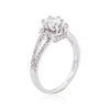 Image 3 : 14KT White Gold 0.85 ctw Diamond Ring