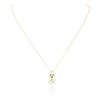 Image 1 : 18KT Yellow Gold 0.54 ctw Diamond Pendant With Chain
