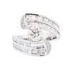 Image 1 : 18KT White Gold 2.56 ctw Diamond Ring