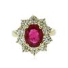 Image 1 : 14KT Yellow Gold 3.55 ctw Ruby and Diamond Ring