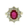 Image 1 : 14KT Yellow Gold 3.55 ctw Ruby and Diamond Ring