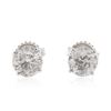 Image 1 : 14KT White Gold 2.03 ctw Diamond Stud Earrings