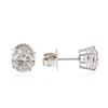 Image 2 : 14KT White Gold 2.03 ctw Diamond Stud Earrings