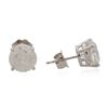 Image 2 : 14KT White Gold 4.39 ctw Diamond Stud Earrings