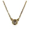 Image 1 : 14KT Yellow Gold 0.15 ctw Diamond Necklace