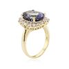 Image 3 : 14KT White Gold 6.36 ctw Tanzanite and Diamond Ring