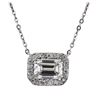 Image 1 : 14KT White Gold GIA Certified 1.70 ctw Diamond Necklace