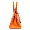 Image 3 : Authentic Vintage Hermes 25cm Birkin Bag in Orange Ardenne Leather with Palladiu