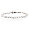 Image 1 : 18KT White Gold 9.04 ctw Diamond Tennis Bracelet