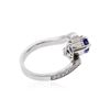 Image 3 : 14KT White Gold 2.87 ctw Tanzanite and Diamond Ring