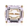 Image 1 : 10KT Yellow Gold 23.90 ctw Amethyst and Pink Sapphire Ring