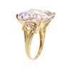 Image 3 : 10KT Yellow Gold 23.90 ctw Amethyst and Pink Sapphire Ring