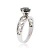 Image 3 : 14KT White Gold 1.34 ctw Black Diamond Ring