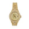 Image 1 : Ladies Rolex 18KT Yellow Gold 3.30 ctw Diamond DateJust Wristwatch
