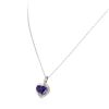 Image 3 : 18KT White Gold 4.80 ctw Tanzanite and Diamond Pendant With Chain