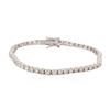 Image 1 : 14KT White Gold 6.71 ctw Diamond Tennis Bracelet