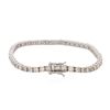 Image 2 : 14KT White Gold 6.71 ctw Diamond Tennis Bracelet