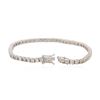 Image 3 : 14KT White Gold 6.71 ctw Diamond Tennis Bracelet