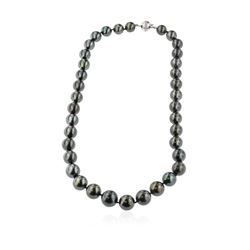 14KT White Gold Tahitian Pearl Necklace