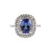 Image 1 : 14KT White Gold 2.57 ctw Tanzanite and Diamond Ring