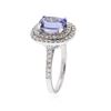 Image 3 : 14KT White Gold 2.57 ctw Tanzanite and Diamond Ring