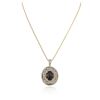 Image 1 : SILVER 31.73 ctw Ruby and White Sapphire Pendant With Chain
