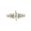 Image 1 : 14KT Yellow Gold 0.83 ctw Diamond Ring