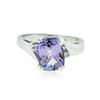 Image 1 : 14KT White Gold 2.08 ctw Tanzanite and Diamond Ring
