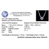 Image 3 : 14KT White Gold 1.35 ctw Pink Sapphire and Diamond Necklace