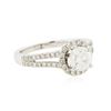 Image 2 : 14KT White Gold 1.59 ctw Diamond Ring