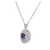 Image 3 : 14KT White Gold 3.57 ctw Tanzanite and Diamond Pendant With Chain