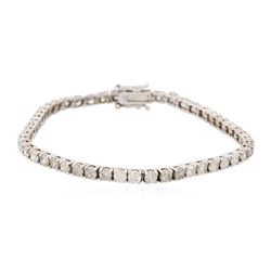 14KT White Gold 5.04 ctw Diamond Tennis Bracelet