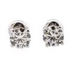 Image 1 : 14KT White Gold 1.22 ctw Diamond Solitaire Earrings