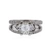 Image 1 : 18KT White Gold 2.73 ctw Diamond Ring