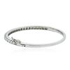 Image 2 : 14KT White Gold 3.12 ctw Diamond Bangle Bracelet